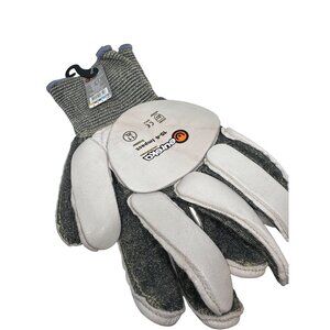 Eureka Safety 15-4 Impact Insider XL Work Gloves  Leather Aramid Blend  CE Certi